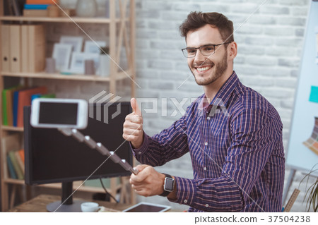 Graphic designer small business home office 37504238