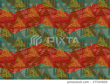 Striped triangles red green overlay Striped triangles red green overlay 37504809