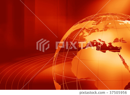 Earth globe with belt graphical red theme Earth globe with belt graphical red theme 37505956
