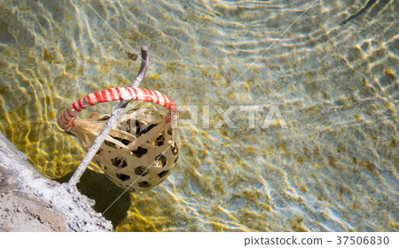 Egg in the basket are boiled in hot springs Egg in the basket are boiled in hot springs 37506830