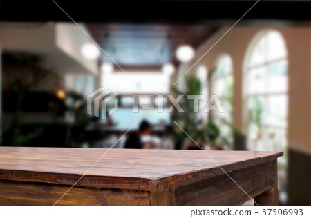 Empty wooden table and room interior decoration background, prod Empty wooden table and room interior decoration background, prod 37506993