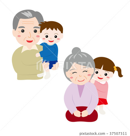 孫子，爺爺和奶奶 37507311