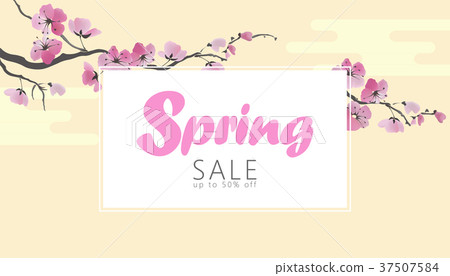 Vector watercolor sakura blossom spring sale 37507584