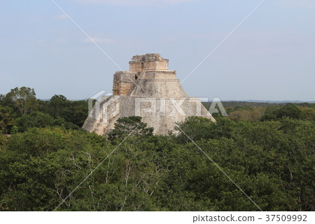 Sorcerer's Pyramid Uxmal World Heritage Site Maya Ruins Mexico 37509992