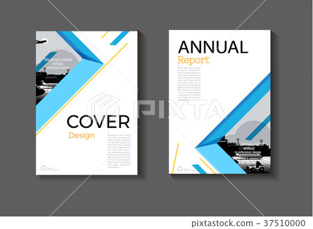 abstract blue yellow background design modern book 37510000