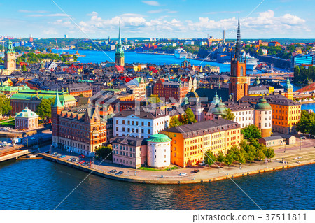 Aerial panorama of Stockholm, Sweden 37511811
