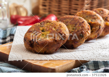 Aloo Tikki or cutlet. Indian snack Aloo Tikki or cutlet. Indian snack 37511926