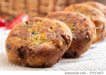 Aloo Tikki or cutlet. Indian snack Aloo Tikki or cutlet. Indian snack 37511927