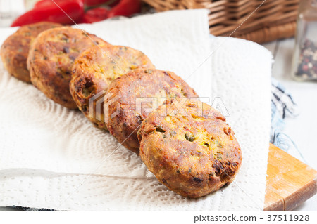 Aloo Tikki or cutlet. Indian snack 37511928
