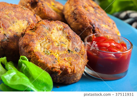 Aloo Tikki or cutlet. Indian snack Aloo Tikki or cutlet. Indian snack 37511931