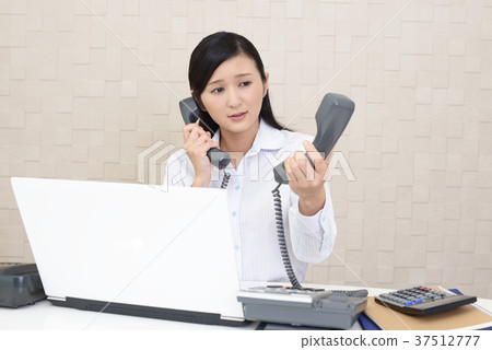 Tired business looking woman Tired business looking woman 37512777
