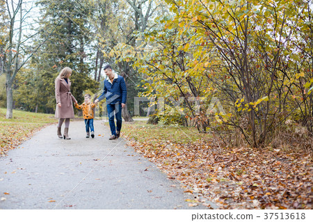 autumn forest walk with the son family autumn forest walk with the son family 37513618