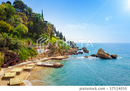 Mermerli beach in Antalya, Turkey Mermerli beach in Antalya, Turkey 37514050