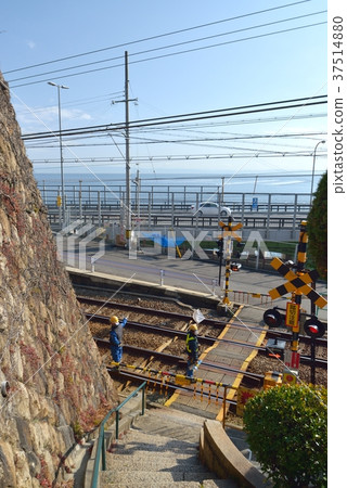列車跟踪器的維護工作和交叉口的視圖 37514880