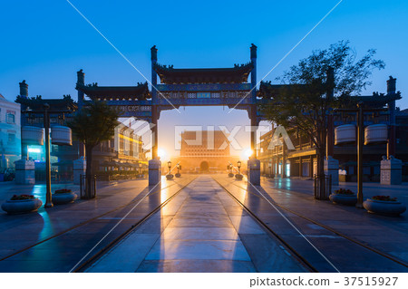 Qianmen street in Beijing, China Qianmen street in Beijing, China 37515927