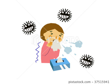 感冒，流感，健康狀況不佳的插圖 37515941
