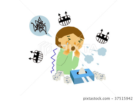 感冒，流感，健康狀況不佳的插圖 37515942