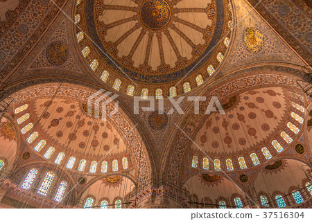 Inside the Blue Mosque in Istanbul Inside the Blue Mosque in Istanbul 37516304