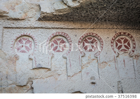 Paintings in Cave church of Cappadocia Paintings in Cave church of Cappadocia 37516398