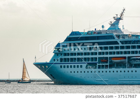 Luxury cruise liner in travel 37517687