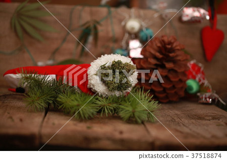 santa red Christmas boot with marijuana santa red Christmas boot with marijuana 37518874