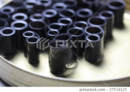 film archive negatives in a round metal can film archive negatives in a round metal can 37519125