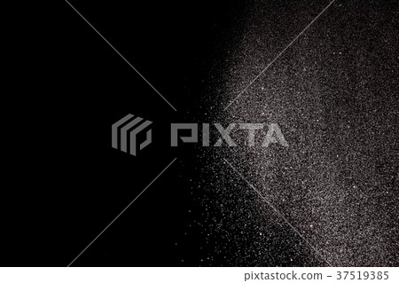 Freeze motion of white particle on  background. 37519385