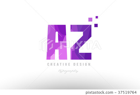 pink alphabet letter logo combination with squares - Stock Illustration ...