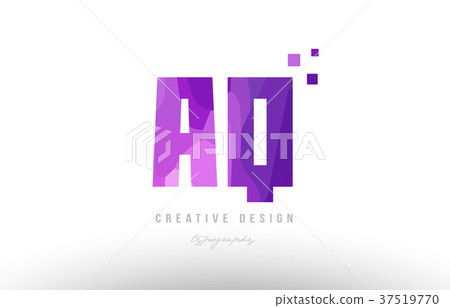 pink alphabet letter logo combination with squares - Stock Illustration ...
