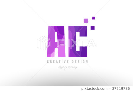 pink alphabet letter logo combination with squares - Stock Illustration ...