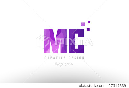 pink alphabet letter logo combination with squares - Stock Illustration ...