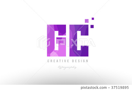pink alphabet letter logo combination with squares - Stock Illustration ...