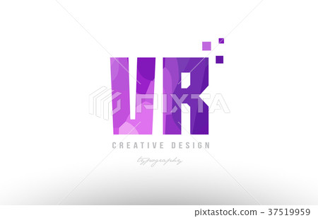 pink alphabet letter logo combination with squares - Stock Illustration ...