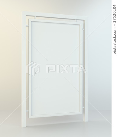 Blank street billboard poster stand. Advertising 37520104