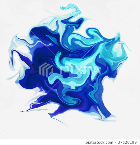 Blue Digital Acrylic Color Swirl Blue Digital Acrylic Color Swirl 37520199