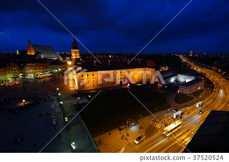 波蘭華沙夜視圖老鎮觀察台 37520524