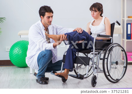 Patient recovering in hospital after injury trauma 37521281