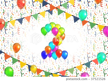 Number two made up from bright colorful balloons Number two made up from bright colorful balloons 37521526