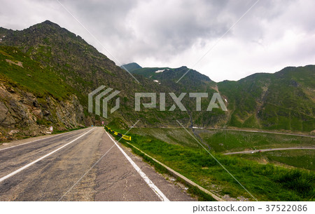 Transfagarasan route in stormy weather condition Transfagarasan route in stormy weather condition 37522086