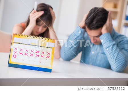 Young family in pregnancy planning concept with Young family in pregnancy planning concept with 37522212