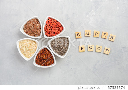 Selection of super foods. Selection of super foods. 37523574