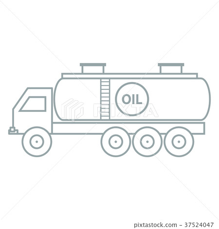 Stylized icon of the oil tanker/fuel tanker 37524047