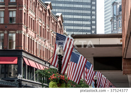 Boston, MA USA Shopping Mall Store front with Boston, MA USA Shopping Mall Store front with 37524377
