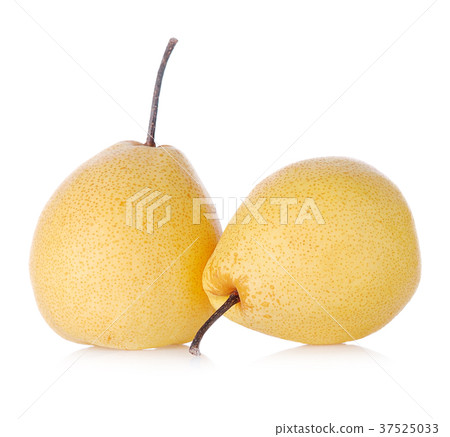 Pear fruit over white isolated background. Pear fruit over white isolated background. 37525033