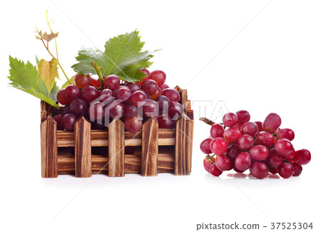 Red Grape Fruit isolated on white background. 37525304