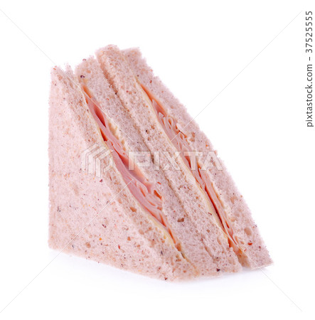 Homemade cheese sandwich for breakfast on white Homemade cheese sandwich for breakfast on white 37525555