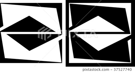 abstraction of a square and a triangle design logo abstraction of a square and a triangle design logo 37527740