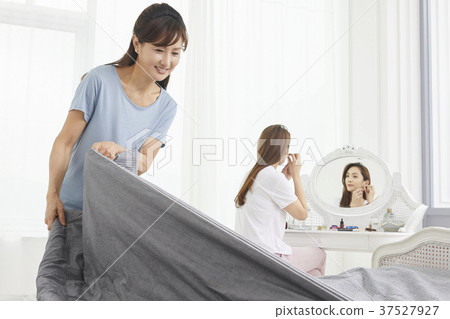 媽媽,女兒,生活,韓國人 媽媽,女兒,生活,韓國人 37527927
