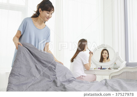 媽媽,女兒,生活,韓國人 媽媽,女兒,生活,韓國人 37527978