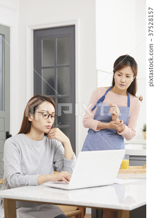 媽媽,女兒,生活,韓國人 媽媽,女兒,生活,韓國人 37528157